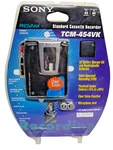 New/sealed Sony By Pressman Voice Operated Cassette Recorder TCM-454VK. Fixed Price $223.99.