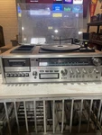 Defective Vintage Sanyo Stereo Receiver Cassette Player 8 Track And Turn G3D. Fixed Price $126.00.