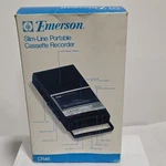 Emerson Slim-line Portable Cassette Recorder, Model CR46, Brand. Fixed Price $17.50.