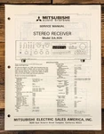 Mitsubishi DA-R25 Receiver Service Manual *original*. Fixed Price $19.97.