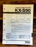 Yamaha KX-S90 Cassette Service Manual *original*. Fixed Price $19.97.