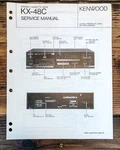 Kenwood KX-48C Cassette Service Manual *original*. Fixed Price $19.97.
