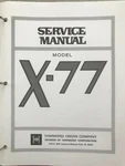 Hammond Service Manual Model X-77/X-77GT X-5, New X-66 (pick 1). Fixed Price $42.00.