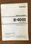 Teac R-400X Cassette Tape Deck Service Manual *original*. Fixed Price $18.98.