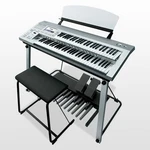 Yamaha Electone Stagea DDK-7 Organ Portable Used With Pedal Unit And Bench. Fixed Price $2000.00.