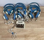 Vintage Lot Telex 610-1 Headphones Headset W/ Splitter. Fixed Price $27.30.