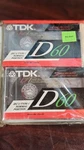 (2) Tdk D-60 Cassette Tape Brand New Sealed Normal Position Iec / Type. Fixed Price $9.95.