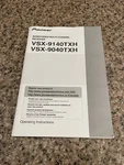 Original Pioneer VSX-9140THX, 9040THX Operating Instructions ( Owners Manual ). Fixed Price $15.00.