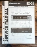 Kenwood KX-50 Cassette Service Manual *original*. Fixed Price $19.97.
