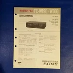 Sony TC-W190 TC-W300 Service Manual Original Paper Oem Repair Guide Usa. Fixed Price $19.96.