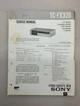 Sony TC-FX320 Original Service Manual Free Shipping. Fixed Price $14.00.