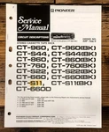 Pioneer CT-S11 -S22 -960 -860 -760 Cassette Service Manual *original*. Fixed Price $14.97.
