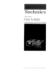 Technics RS-M95 Tape Deck Owners Instruction Manual Reprint. Fixed Price $22.24.