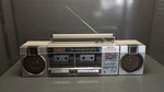 1980S Sanyo M-W222K Boombox Double Cassette Stereo Radio Recorder. Fixed Price $55.00.