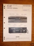 Service Manual Kenwood X-42 Cassette Deck, Original. Fixed Price $12.38.
