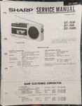 Sharp Model QT-15W QT-15R QT-15BK Portable Radio Service Manual. Fixed Price $15.00.