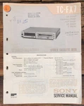 Sony TC-FX7 Cassette Service Manual *original*. Fixed Price $19.97.