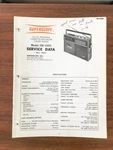 Superscope CR-1000 Radio / Cassette Service Manual *original*. Fixed Price $24.97.