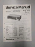 Technics RS-D200 Cassette Deck Service Manual D-5040. Fixed Price $54.95.