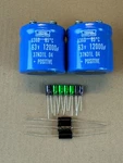 Crown D150A Complete Recap Kit High-quality Amplifier Rebuild Set. Fixed Price $75.00.