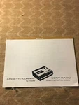 Original Owners Manual Sonymatic TC-180AV Cassette Corder D980. Fixed Price $17.95.