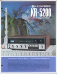1978 Kenwood KR-5200 Stereo Receiver Fm Amplifier Dealer Brochure 140 Watt. Fixed Price $18.50.