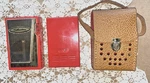 1960'S Sears Silvertone #2024 Red 6-TRANSISTOR Radio Leather Case Vgc Vintage. Fixed Price $55.00.
