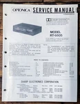 Sharp / Optonica RT-6605 Cassette Service Manual *original* #1. Fixed Price $14.97.