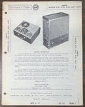 Ampex A-121-124 & A621/692 Sams Photofact Folder. Fixed Price $15.00.