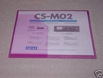 Akai CS-MO2 Cassette Deck Operator's Manual. Fixed Price $19.95.