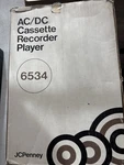 Vintage Jcpenney Solid State Ac/dc Cassette Player Recorder 681-6530. Fixed Price $21.42.