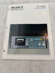 Vintage Sony Audio Tc K8B Stereo Cassette Deck Brochure Spec Sheet 1980'S. Fixed Price $35.00.