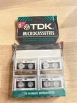 Of 4 New Sony Tdk MC60 Micro Cassette Tapes. Fixed Price $15.00.