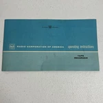 Vintage Rca Tape Recorder Instructions Service Manual Booklet 1407606-1 CR707. Fixed Price $10.10.