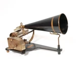 1905 Columbia Aq "trivet" Cylinder Phonograph W/pristine Horn & Replica Parts. Fixed Price $500.00.