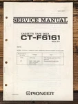 Pioneer CT-F6161 Cassette Service Manual *original*. Fixed Price $19.97.