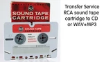 Rca Sound Tape Cartridge Transfer Convert Copy To Cd Or Wav. Fixed Price $30.00.