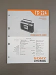 Sony TC-224 Stereo Cassette-corder D-1000. Fixed Price $54.95.