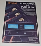 Mcintosh Amplifier Poster 1990 Model Blue Meters 19"X13". Fixed Price $22.99.