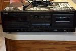 Teac AD-500 Black Cassette Deck Auto Reverse, Headphone Jack, Stereo Rca. Fixed Price $300.00.