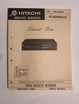 Hitachi VT-1570A NO.2545E Video Cassette Recorder Service Manual. Fixed Price $24.95.