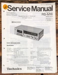 Technics RS-M16 Cassette Service Manual *original*. Fixed Price $19.97.