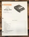 Superscope C-180 Portable Cassette Service Manual *original*. Fixed Price $19.97.