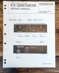 Kenwood KX-59W KX-59CW Cassette Service Manual *original*. Fixed Price $19.97.