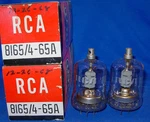 Nos Nib Pair Eimac 8165 / 4-65A Vacuum Tubes Branded For Rca. Fixed Price $99.99.