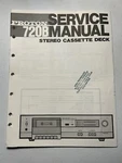 Proton Model 720B Stereo Cassette Tape Deck Service Manual Vintage Original Oem. Fixed Price $13.99.
