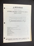 Mitsubishi M-T2200 Stereo Cassette Deck Service Manual Original. Fixed Price $39.99.