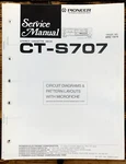 Pioneer CT-S707 Cassette Service Manual *original*. Fixed Price $19.97.
