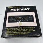 Vintage Mustang Model CRF-5300 Dash Am/fm Radio Car Tape Player, Original Box. Fixed Price $349.99.