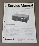 Panasonic Stereo Cassette Deck RS-612US Service Manual D-4414. Fixed Price $64.95.